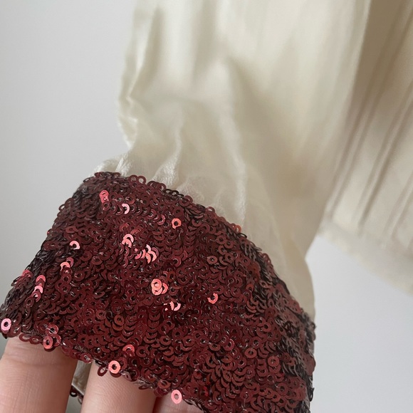 Sequin and Silk blouse - Picture 7 of 8